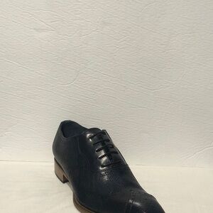 Duca shoes Italian leather navy point toe oxford